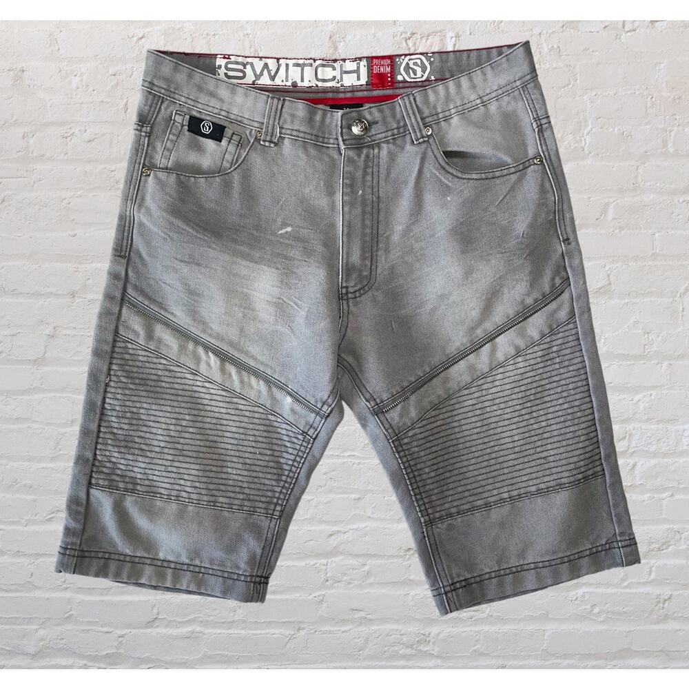 Switch Remarkable Premium‎ Denim Shorts, Cotton Blend, Men's 34